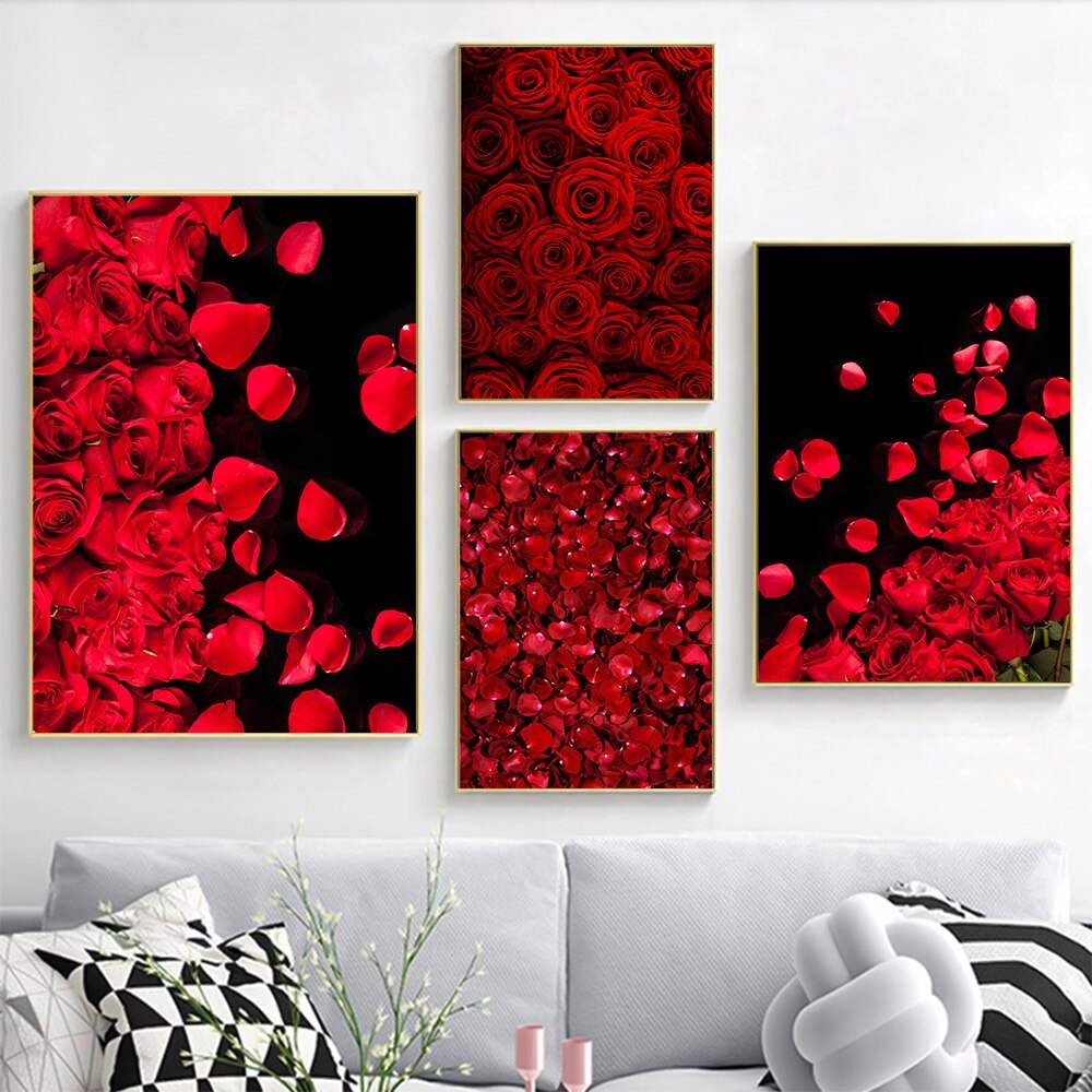 CORX Designs - Red Rose Petals Canvas Art - Review
