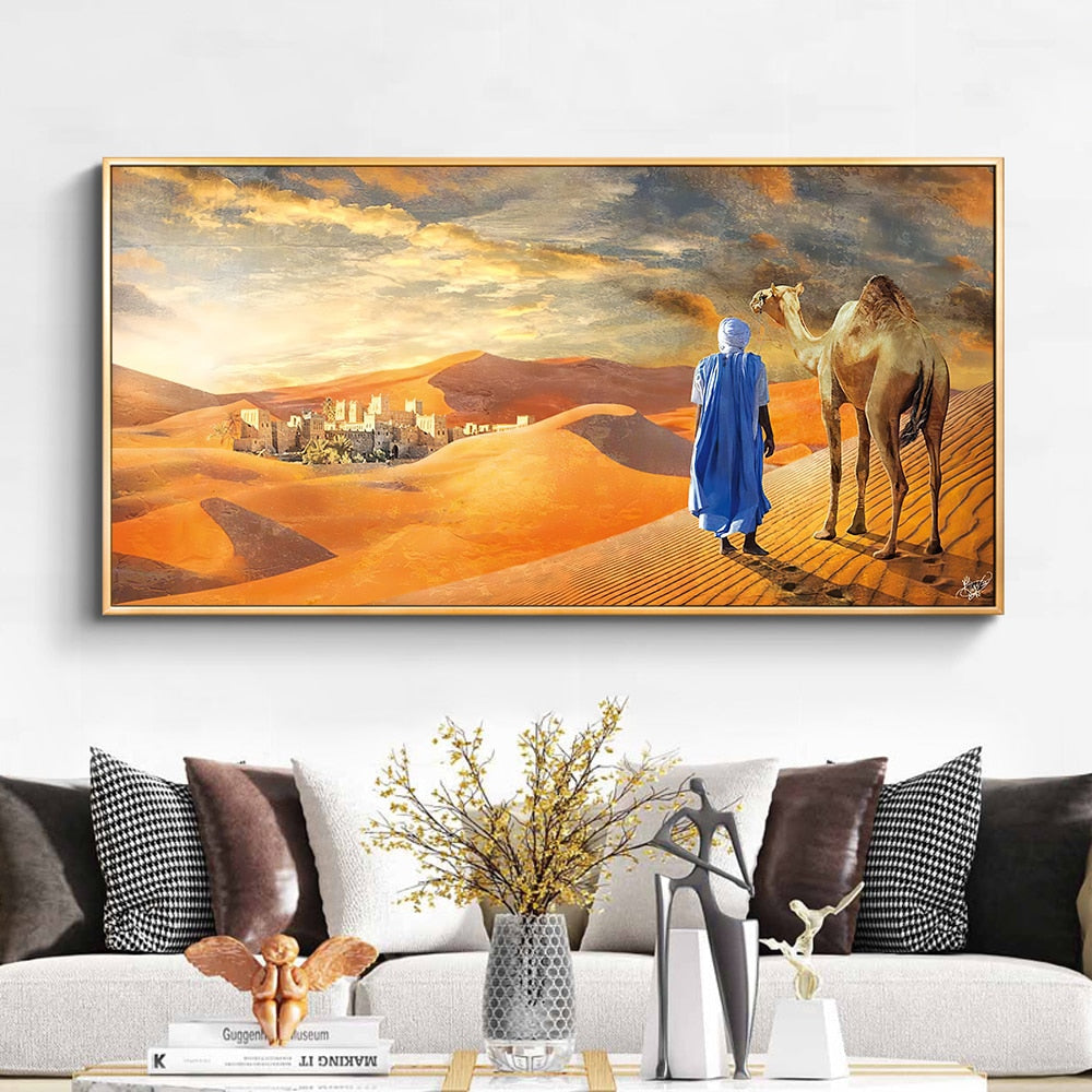 CORX Designs - Oriental Tuareg Painting in the Desert Canvas Art - Review