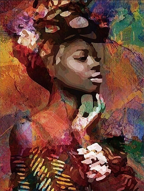 CORX Designs - Woman with Headscarf Painting Canvas Art - Review