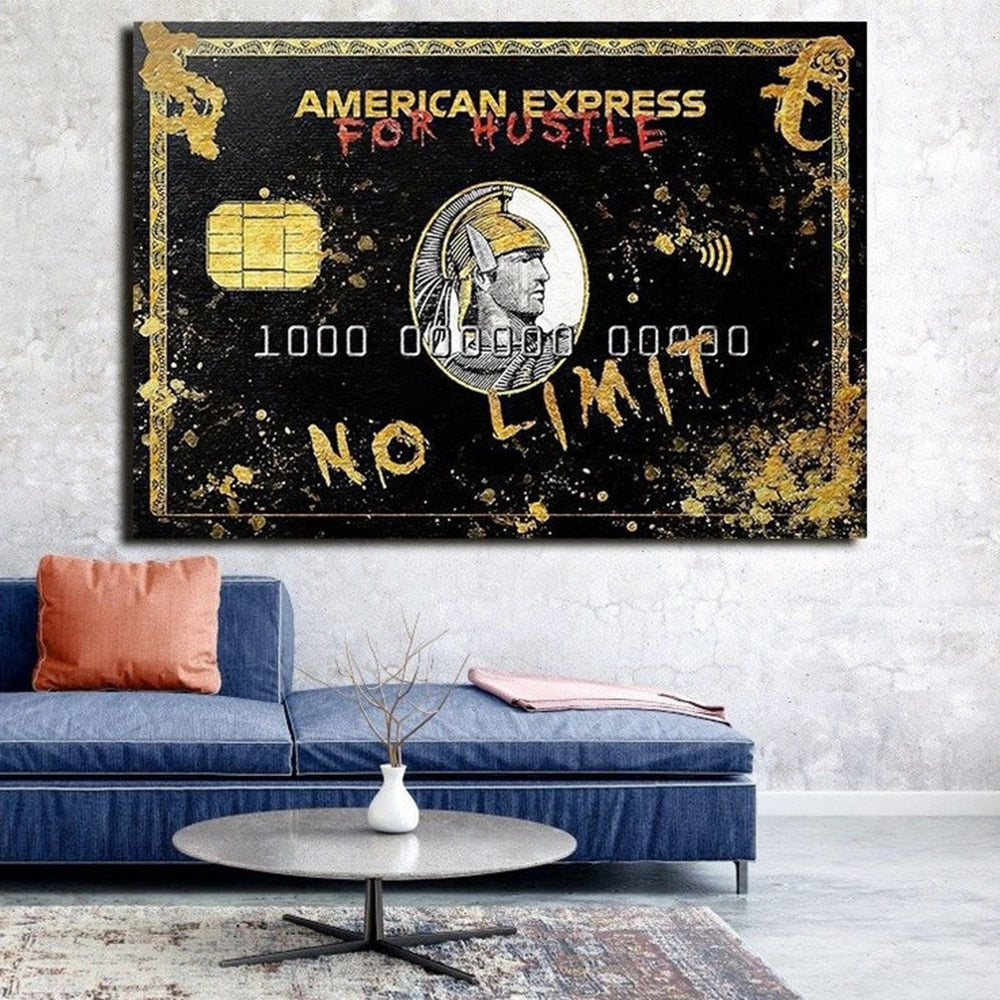 CORX Designs - American Express For Hustle No Limit Bank Card Canvas Art - Review