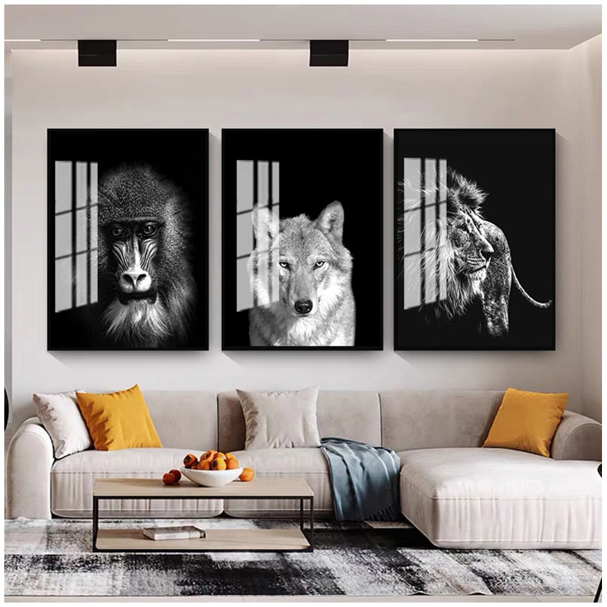 CORX Designs - Black and White Animal Wall Art Canvas - Review