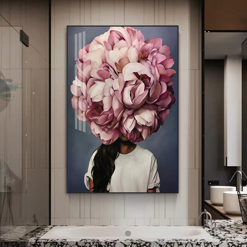 CORX Designs - Lady Head Flower Canvas Art - Review