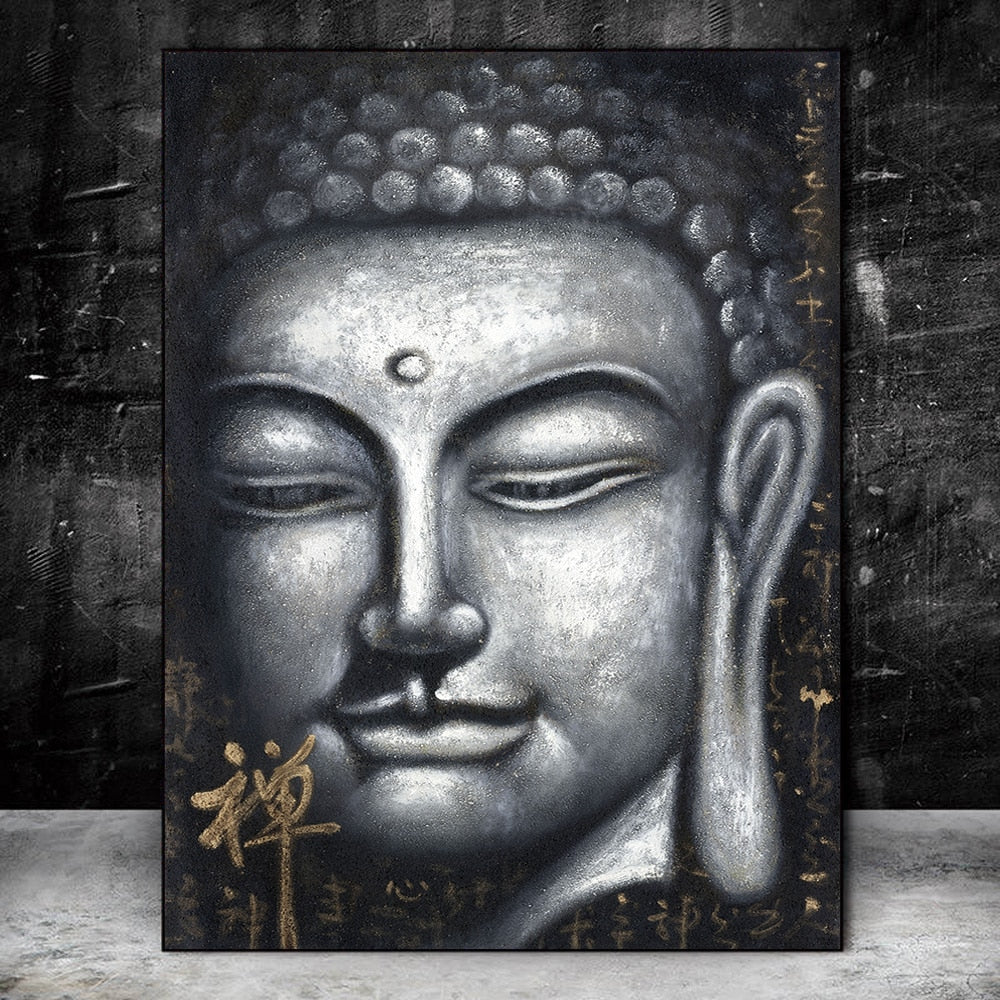 Buddha Wall Art, Buddha Canvas Painting