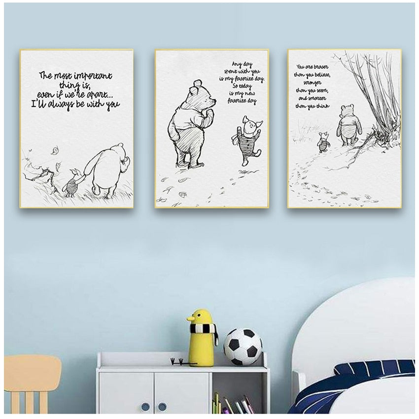 CORX Designs - Winnie The Pooh Quotes Canvas Art - Review