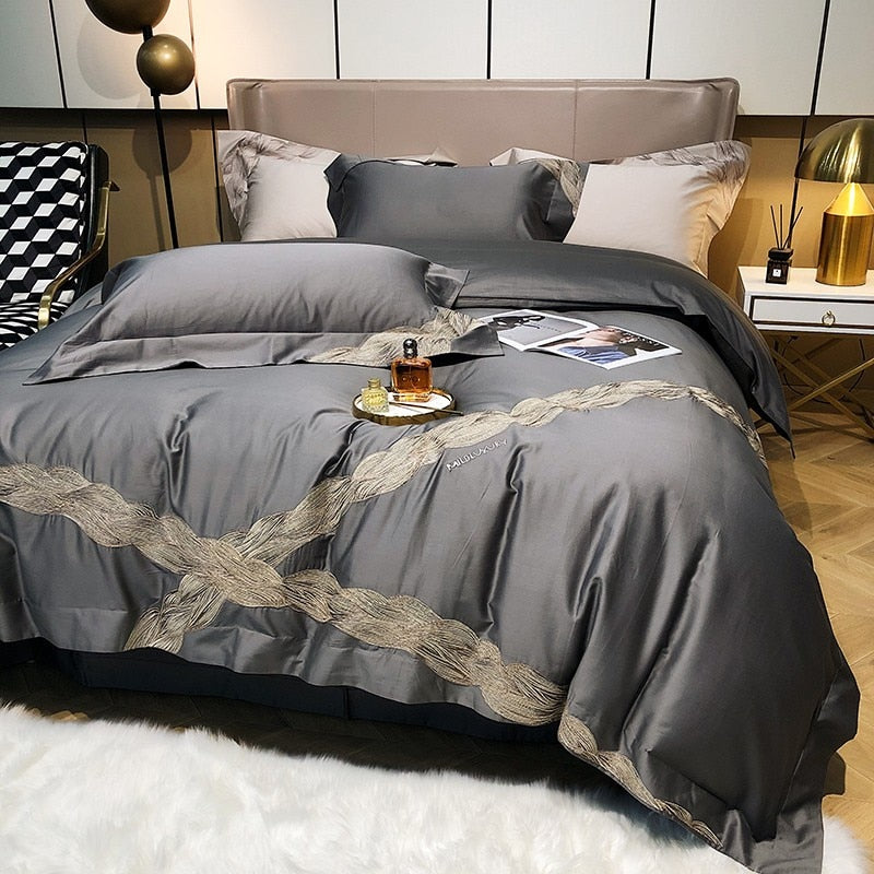 CORX Designs - Amunet Egyptian Cotton Duvet Cover Bedding Set - Review