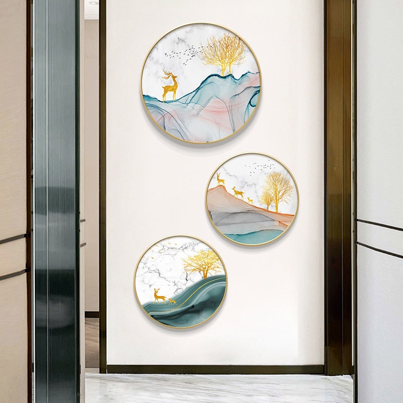 CORX Designs - Abstract Marble Round Canvas - Review