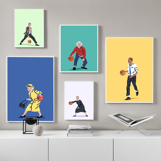 CORX Designs - Einstein Playing Basket Ball Art Canvas - Review