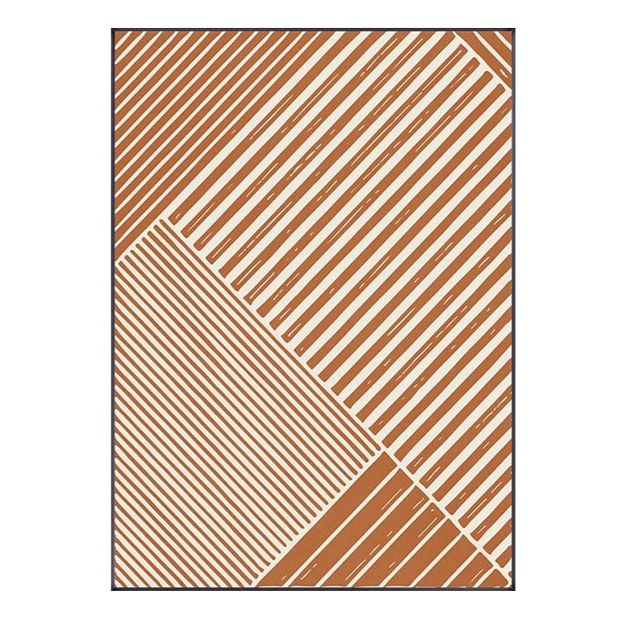 CORX Designs - Abstract Geometric Brown Beige Black Canvas Art - Review