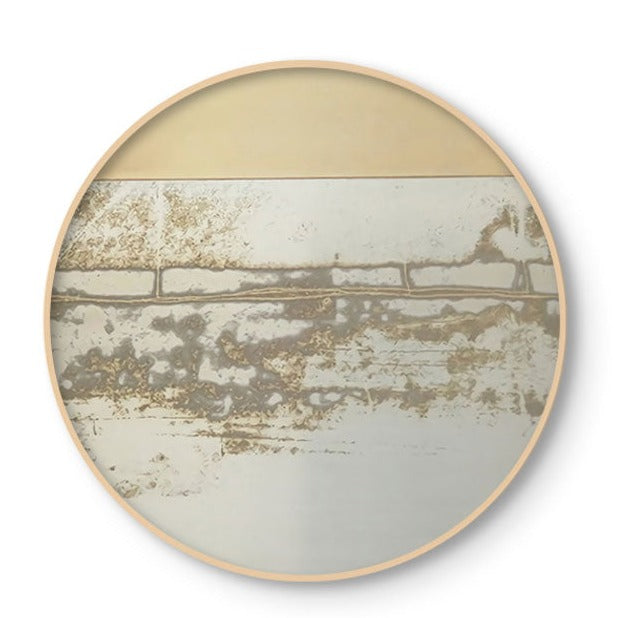 CORX Designs - Abstract Dark Color Combination Round Canvas Art - Review