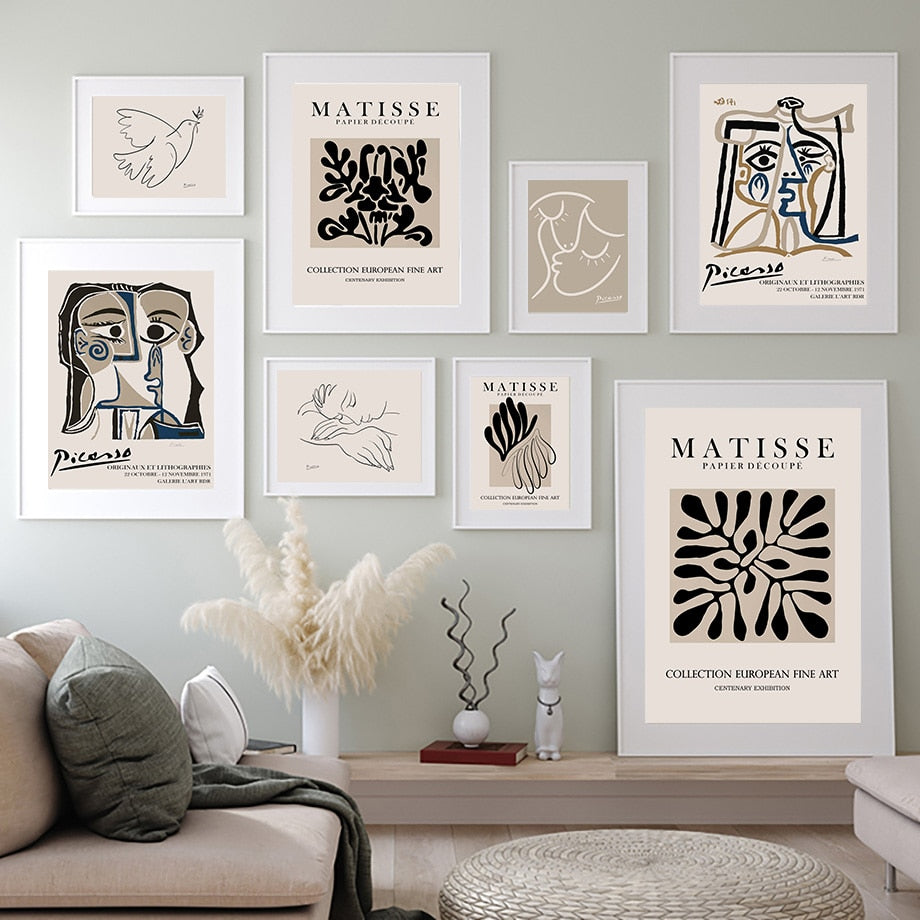 CORX Designs - Abstract Matisse Picasso Face Pigeon Leaf Canvas Art - Review