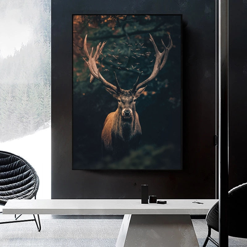 CORX Designs - Brown Elk Forest Canvas Art - Review