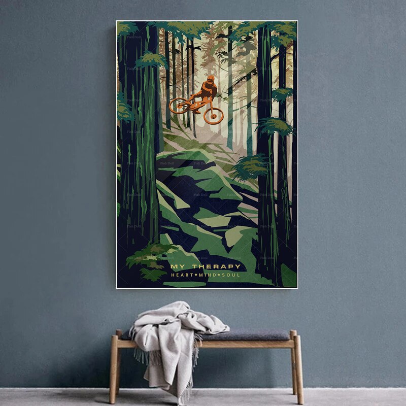 CORX Designs - Mountain Biking Canvas Art - Review
