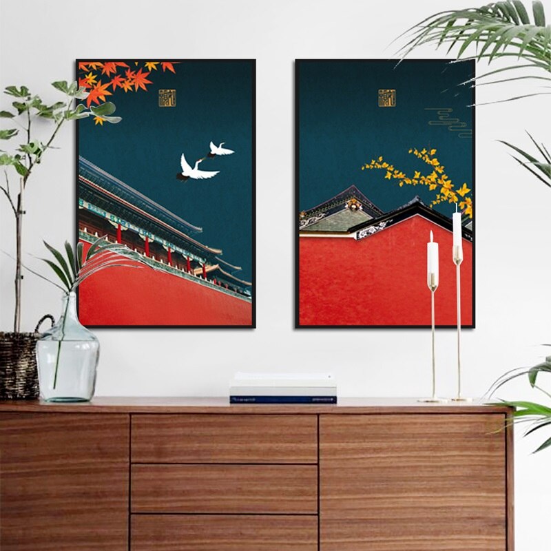 CORX Designs - Traditional Chinese Architecture Canvas Art - Review