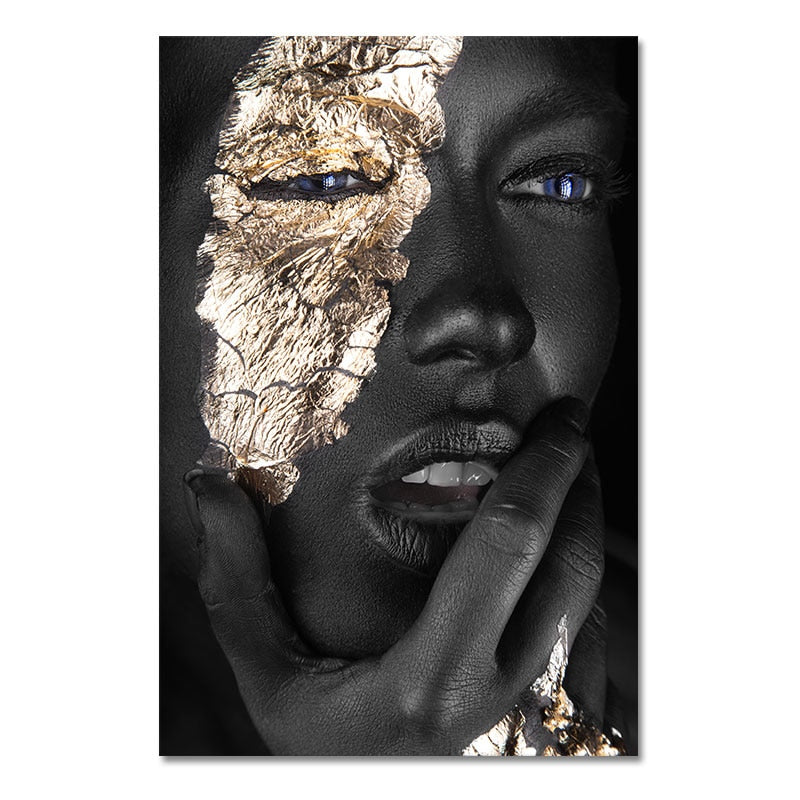 CORX Designs - African Black and Gold Woman Canvas Art - Review