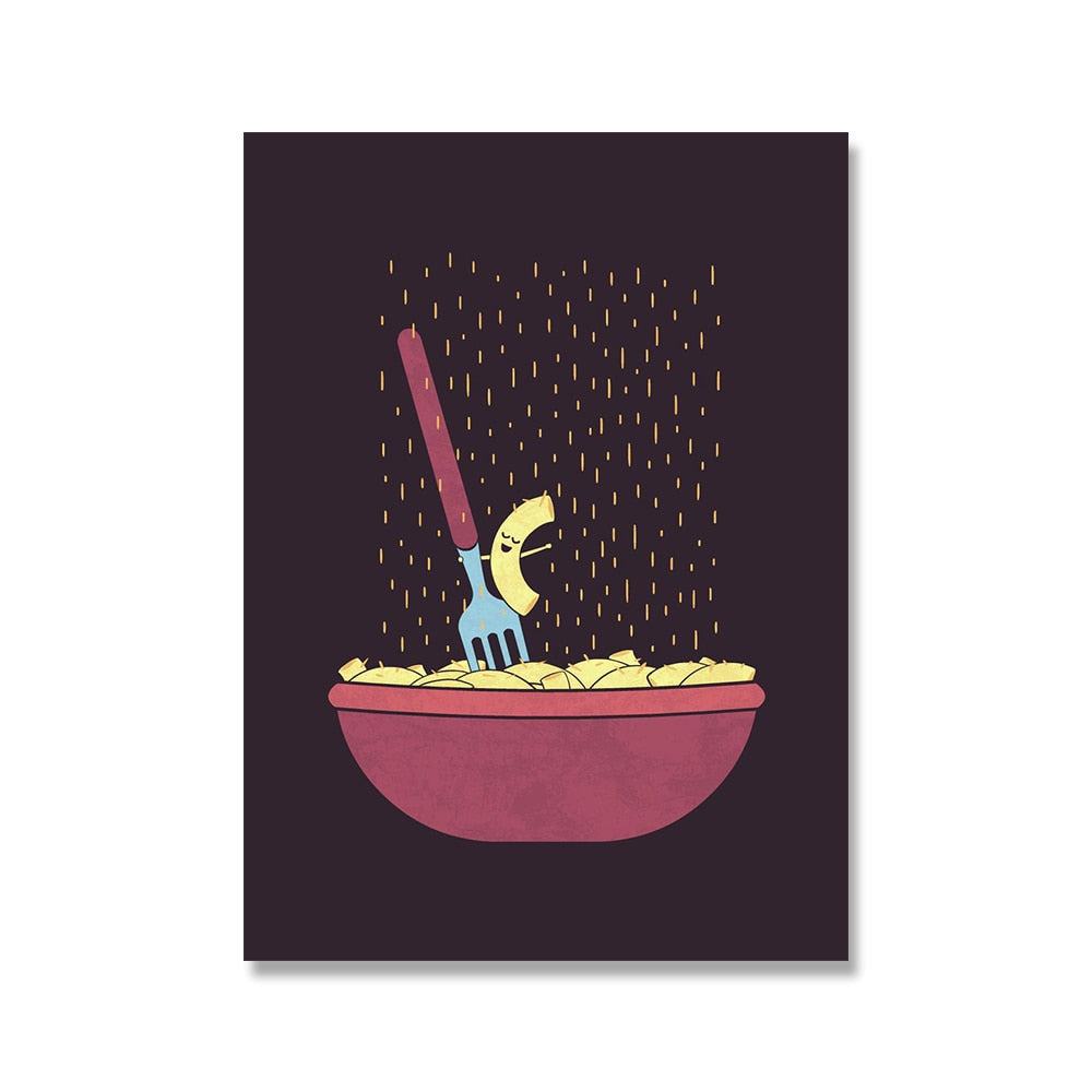 CORX Designs - Funny Food Wine Canvas Art - Review