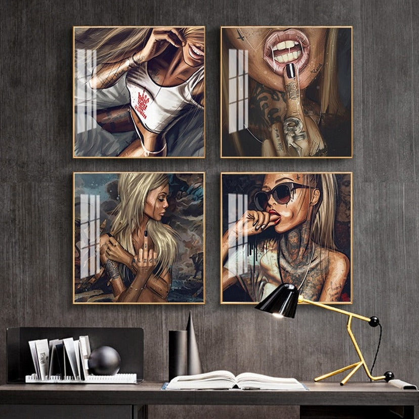  Girl Canvas Wall Art