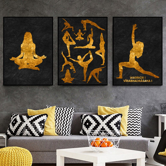 CORX Designs - Yoga Pose Gold Canvas Art - Review