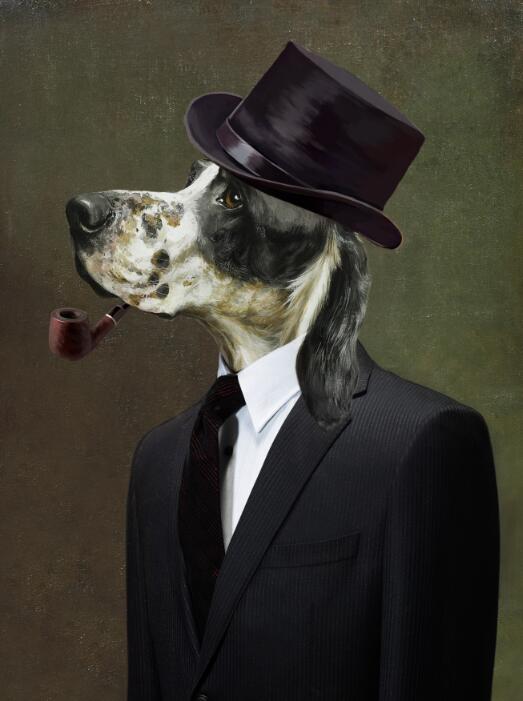 CORX Designs - Animal with Suit Canvas Art - Review
