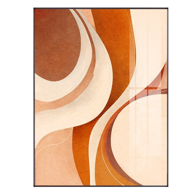 CORX Designs - Abstract Beige Orange Brown Autumn Canvas Art - Review