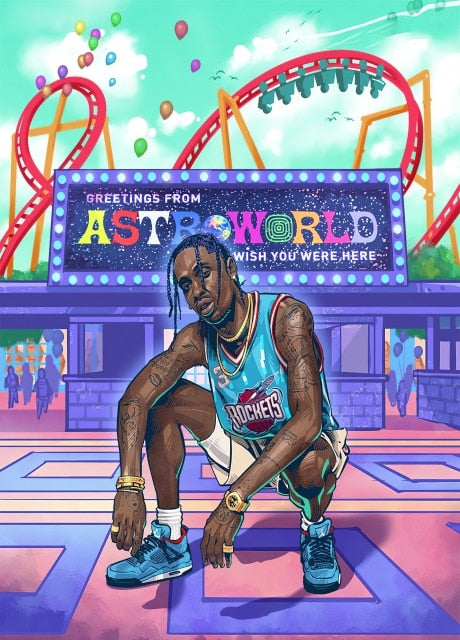 CORX Designs - Rapper Travis Scott Canvas Art - Review