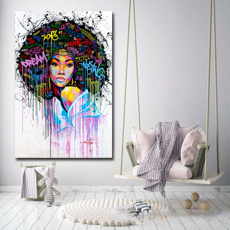 CORX Designs - Graffiti Natural Hair Black Woman Canvas Art - Review