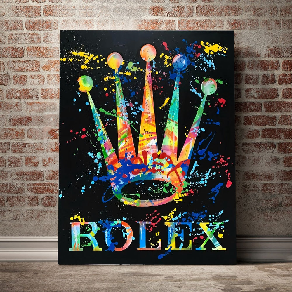 CORX Designs - Graffiti Modern Luxury Rolex Crown Canvas Art - Review