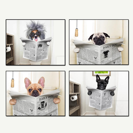 CORX Designs - Dog Reading Newspaper Canvas Art - Review