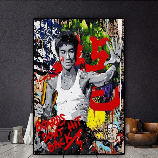 CORX Designs - Bruce Lee Nunchaku Graffiti Canvas Art - Review