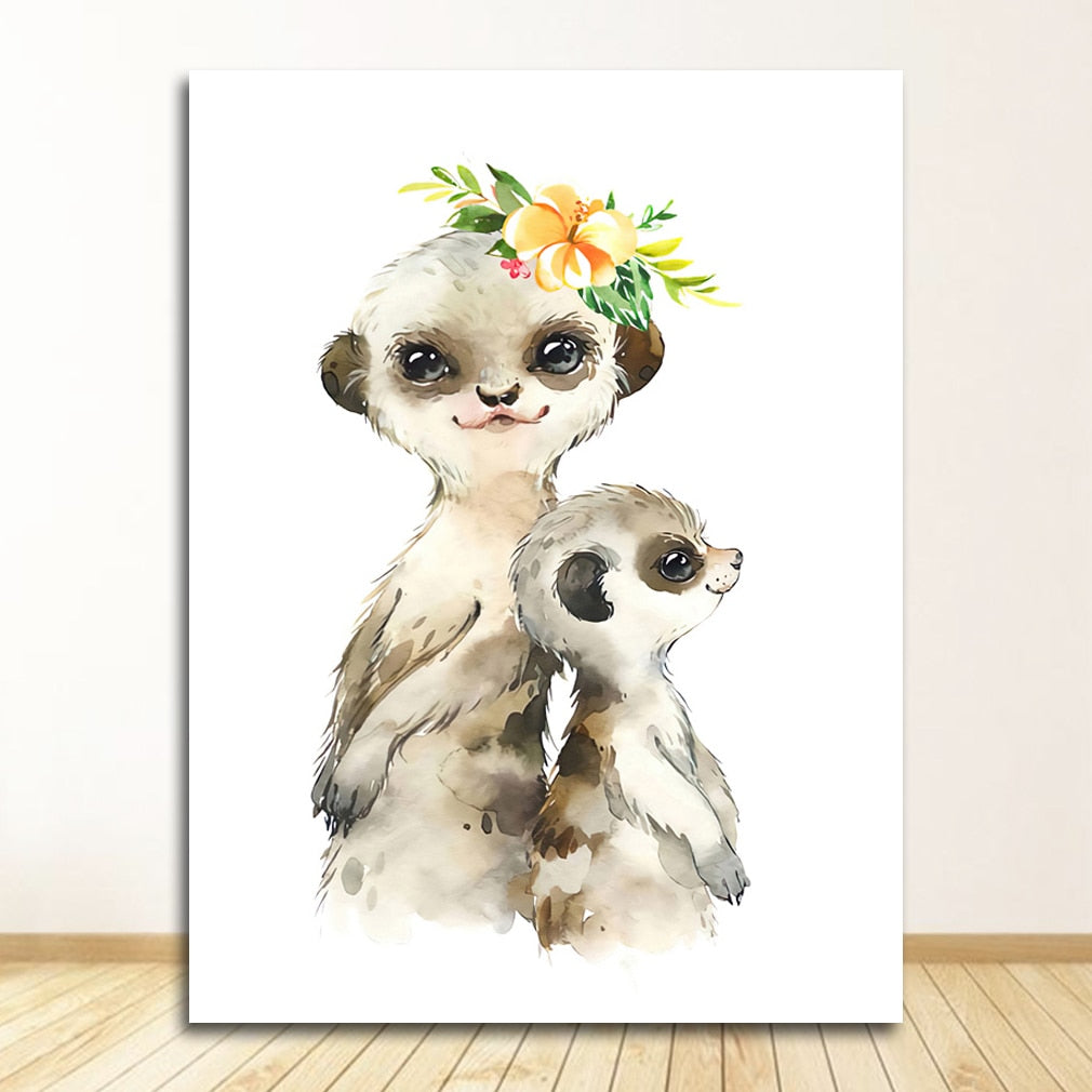 CORX Designs - Cute Animal Nursery Wall Canvas Art - Review