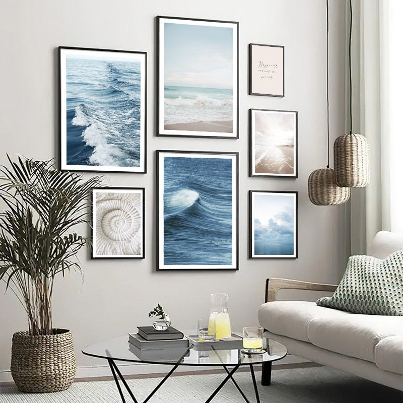 CORX Designs - Blue Ocean Sea Wave Landscape Canvas Art - Review