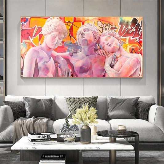 CORX Designs - The Three Goddess Sculpture Graffiti Canvas Art - Review