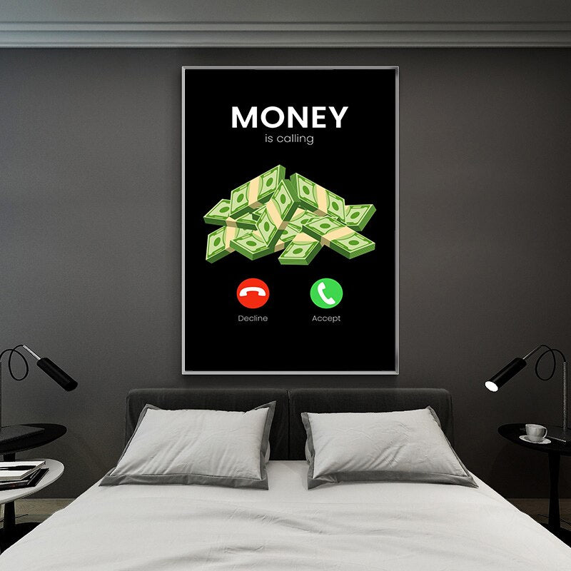 CORX Designs - Money Is Calling Inspirational Canvas Art - Review