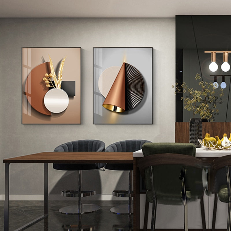 CORX Designs - Black Copper Geometric Canvas Art - Review