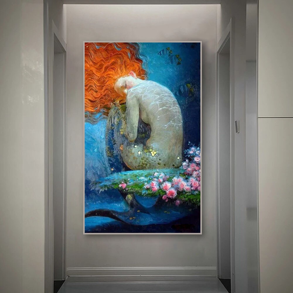 CORX Designs - Golden Scales Mermaid Canvas Art - Review