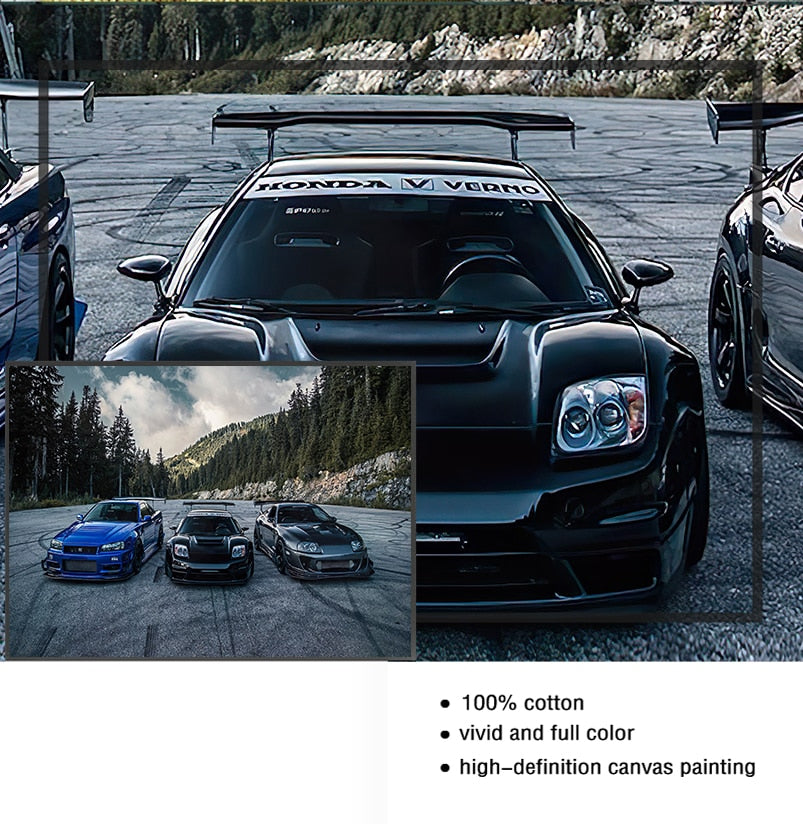 CORX Designs - JDM Supra Nissan Skyline NSX Car Canvas Wall Art - Review