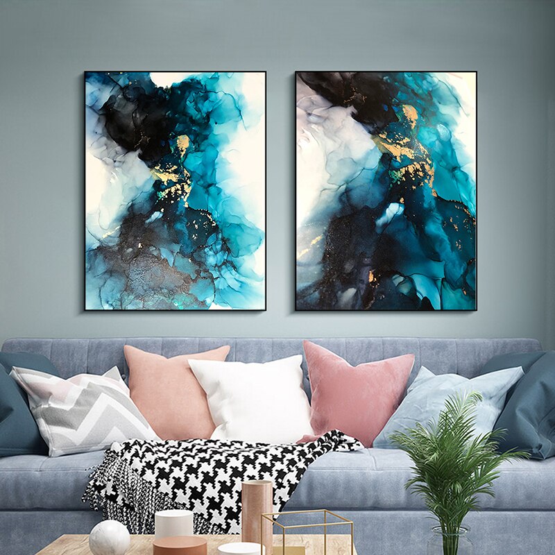 CORX Designs - Abstract Blue Canvas Art - Review