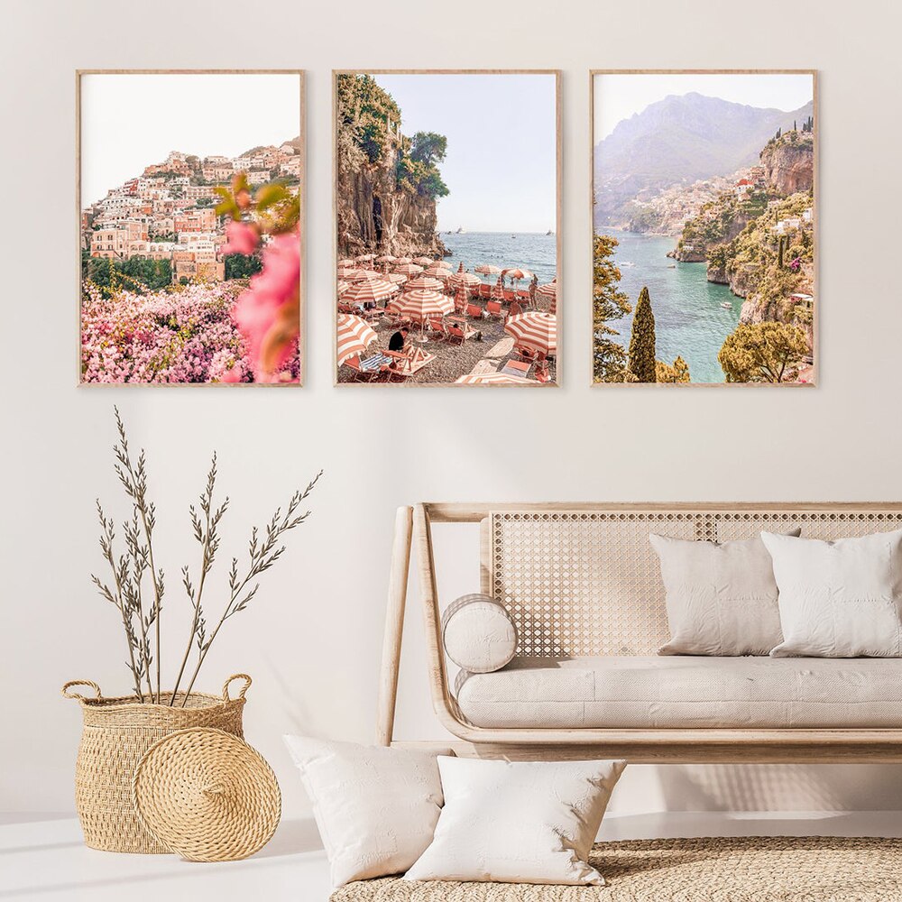 CORX Designs - Amalfi Coast European Holiday Canvas Art - Review