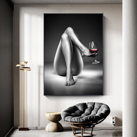 CORX Designs - Nude Woman Wine Glass Canvas Art - Review