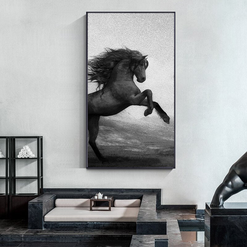 CORX Designs - Black and White Horse Canvas Art - Review
