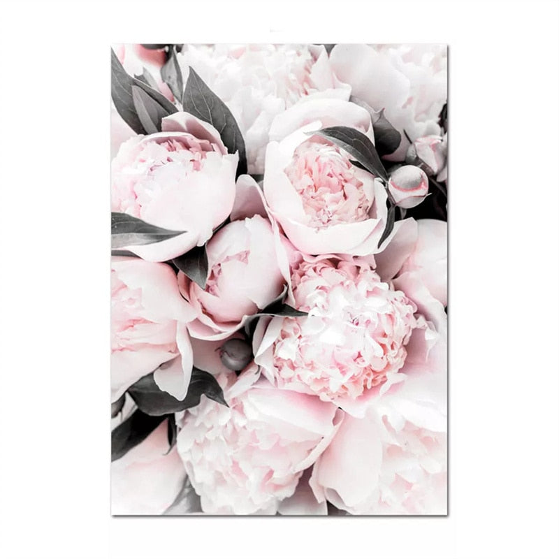 CORX Designs - Pink Rose Peony Cherry Blossoms Canvas Art - Review