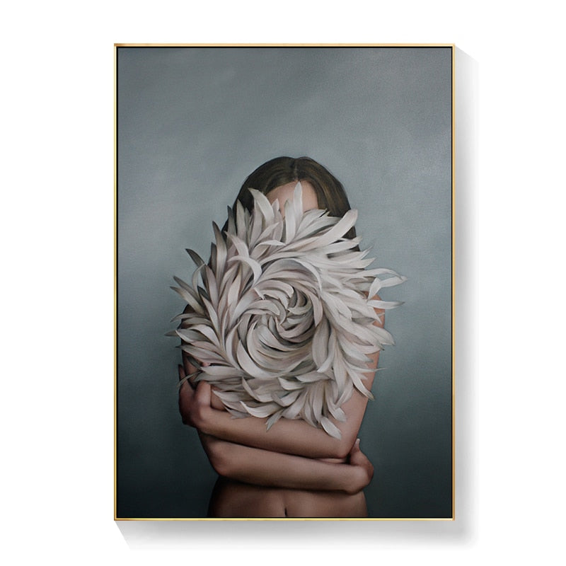 CORX Designs - Lady Head Flower Canvas Art - Review