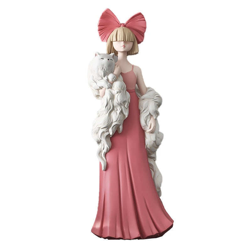 CORX Designs - Woman with Furry Cat Large Floor Statue - Review