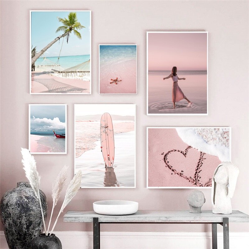 CORX Designs - Tropical Pink Beach Canvas Art - Review