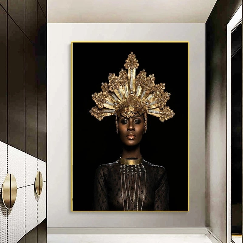 CORX Designs - Black Gold African Queen Canvas Art - Review