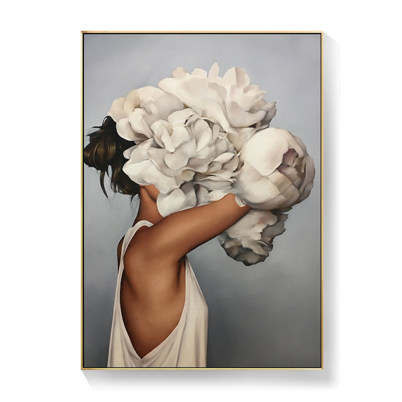 CORX Designs - Lady Head Flower Canvas Art - Review