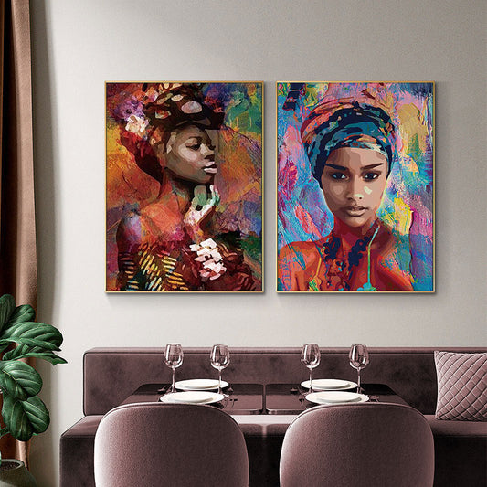 CORX Designs - Woman with Headscarf Painting Canvas Art - Review