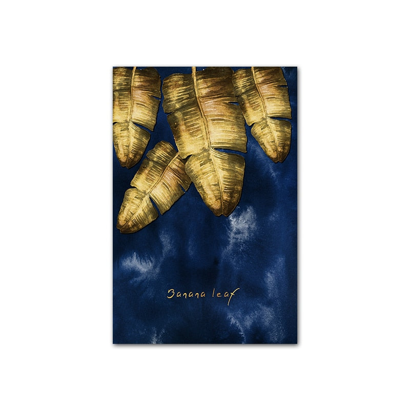 CORX Designs - Blue Gold Leaf Canvas Art - Review