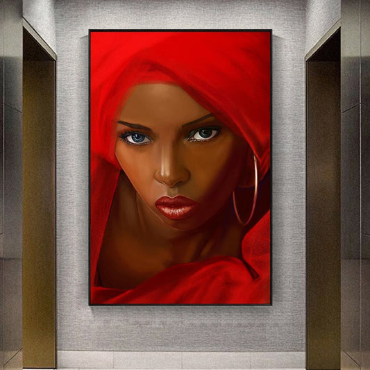 CORX Designs - Red scarf African Women Canvas Art - Review