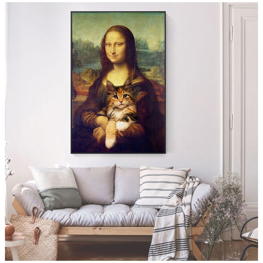 CORX Designs - Mona Lisa And Cat Art Canvas - Review