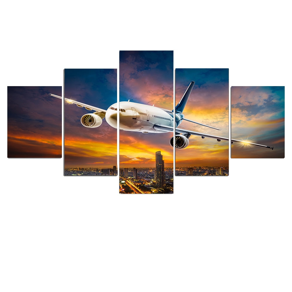 CORX Designs - Airplane Sunset Canvas Art - Review
